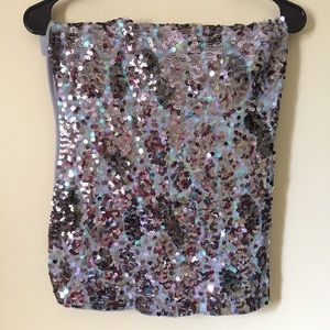 Express sleeveless sequin top